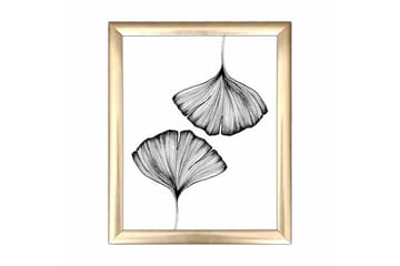 Tavla Abstract Med Ram Flerfärgad 23,5X28,5 - 23,5x28,5 cm - Inredning - Tavlor & posters - Canvastavla