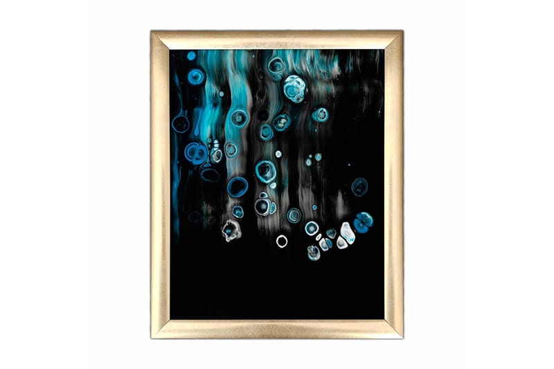 Tavla Abstract Med Ram Flerfärgad 23,5X28,5 - 23,5x28,5 cm - Inredning - Tavlor & posters - Canvastavla