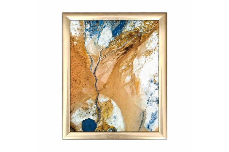Tavla Abstract Med Ram Flerfärgad 23,5X28,5 - 23,5x28,5 cm - Inredning - Tavlor & posters - Canvastavla