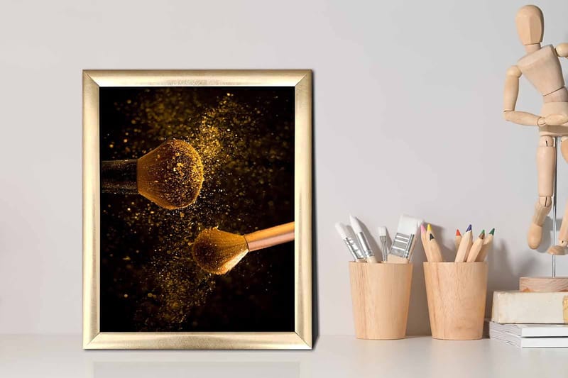 Tavla Abstract med Ram Flerfärgad - 23,5x28,5 cm - Inredning - Tavlor & posters - Canvastavla