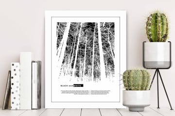 Tavla Abstract med Ram Flerfärgad - 23,5x28,5 cm - Inredning - Tavlor & posters - Canvastavla