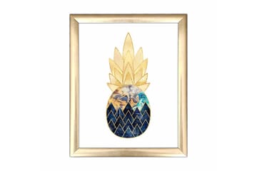 Tavla Abstract med Ram Flerfärgad - 23,5x28,5 cm - Inredning - Tavlor & posters - Canvastavla