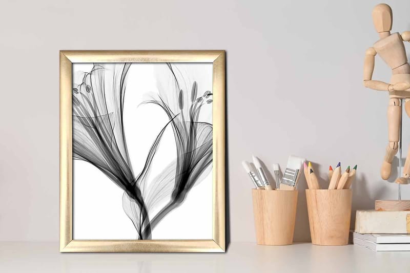 Tavla Abstract med Ram Flerfärgad - 23,5x28,5 cm - Inredning - Tavlor & posters - Canvastavla