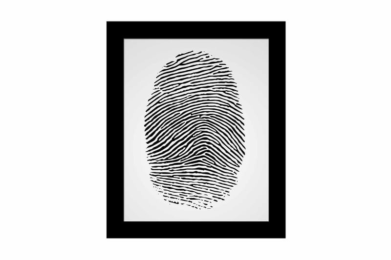 Tavla Abstract med Ram Flerfärgad, 23,5x28,5 cm