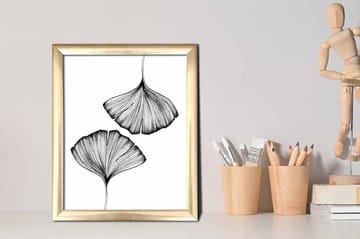 Tavla Abstract med Ram Flerfärgad - 23,5x28,5 cm - Inredning - Tavlor & posters - Canvastavla