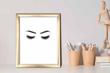 Tavla Abstract med Ram Flerfärgad - 23,5x28,5 cm - Inredning - Tavlor & posters - Canvastavla