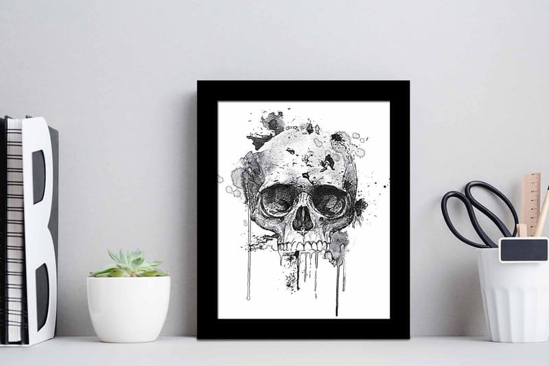 Tavla Abstract med Ram Flerfärgad - 23,5x28,5 cm - Inredning - Tavlor & posters - Canvastavla