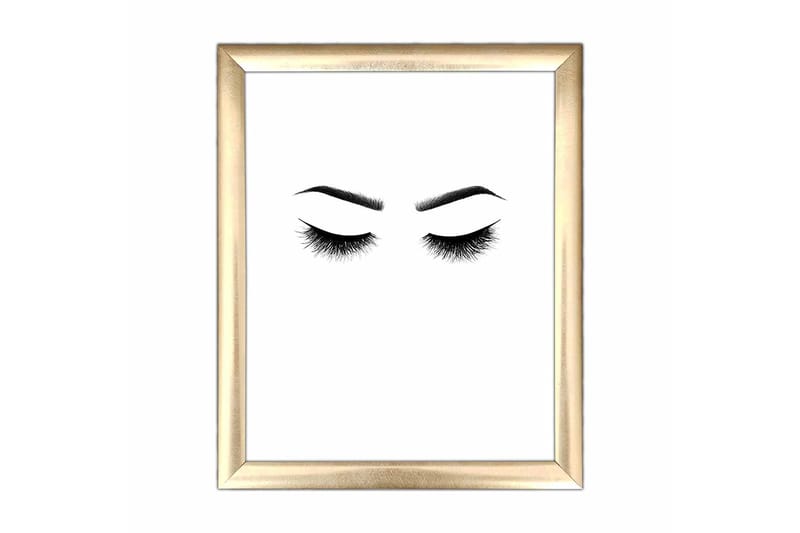 Tavla Abstract med Ram Flerfärgad, 23,5x28,5 cm