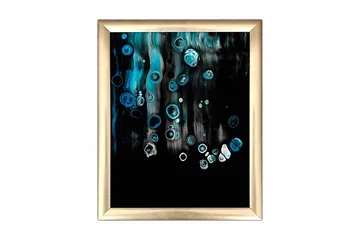 Tavla Abstract med Ram Flerfärgad - 23,5x28,5 cm - Inredning - Tavlor & posters - Canvastavla