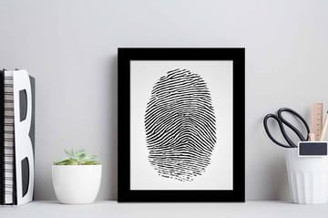 Tavla Abstract med Ram Flerfärgad - 23,5x28,5 cm - Inredning - Tavlor & posters - Canvastavla