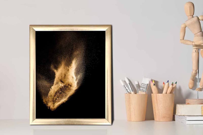 Tavla Abstract med Ram Flerfärgad - 23,5x28,5 cm - Inredning - Tavlor & posters - Canvastavla