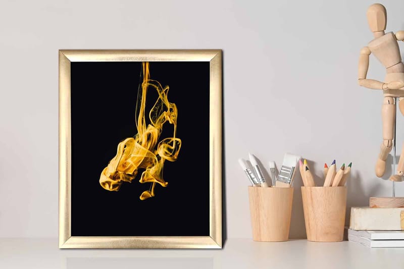 Tavla Abstract med Ram Flerfärgad - 23,5x28,5 cm - Inredning - Tavlor & posters - Canvastavla