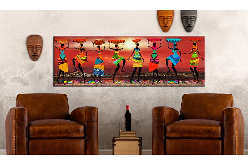 Tavla African Women Dancing 120x40 cm - Inredning - Tavlor & posters - Canvastavla