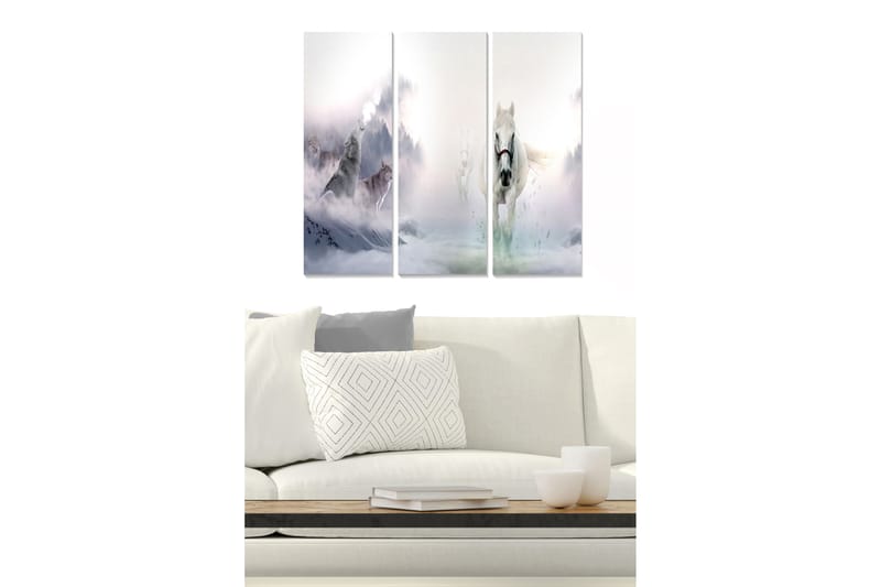 Tavla Animal 3-Pack Flerfärgad 20X50 - 20x50 cm - Inredning - Tavlor & posters - Canvastavla