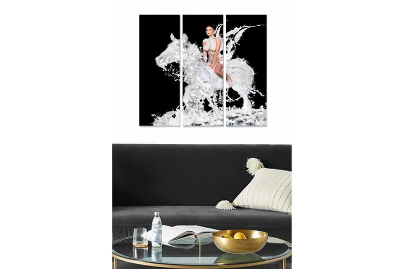 Tavla Animal 3-pack Flerfärgad, 20x50 cm