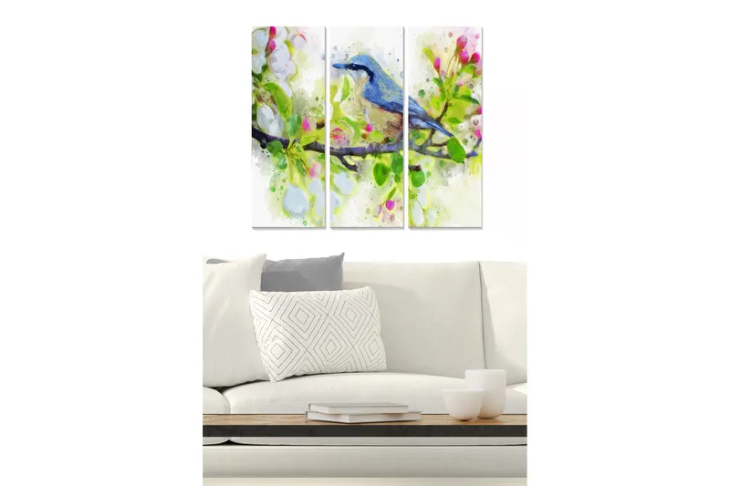 Tavla Animal 3-pack Flerfärgad, 20x50 cm