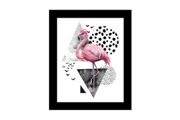 Tavla Animal Med Ram Flerfärgad 23,5X28,5 - 23,5x28,5 cm - Inredning - Tavlor & posters - Canvastavla
