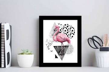 Tavla Animal Med Ram Flerfärgad 23,5X28,5 - 23,5x28,5 cm - Inredning - Tavlor & posters - Canvastavla