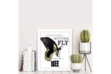 Tavla Animal Med Ram Flerfärgad 23,5X28,5 - 23,5x28,5 cm - Inredning - Tavlor & posters - Canvastavla