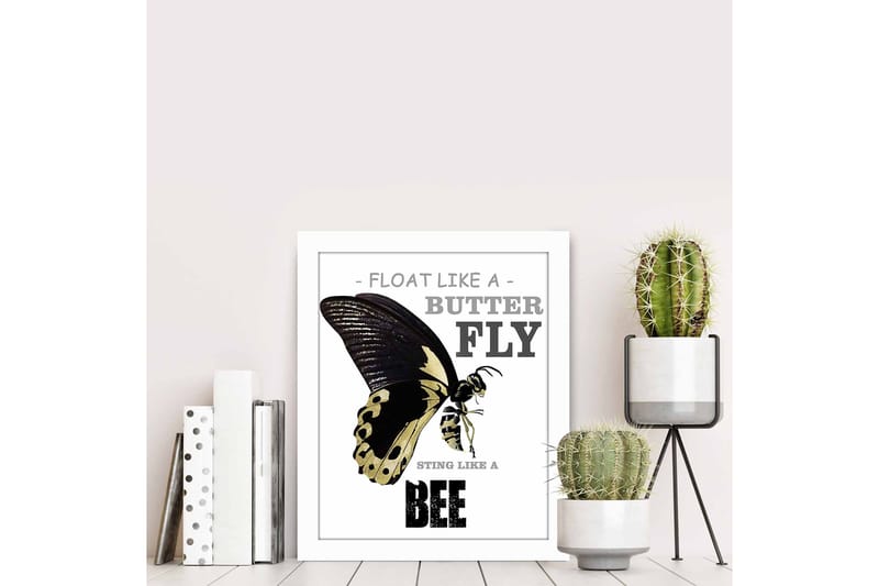 Tavla Animal Med Ram Flerfärgad 23,5X28,5 - 23,5x28,5 cm - Inredning - Tavlor & posters - Canvastavla