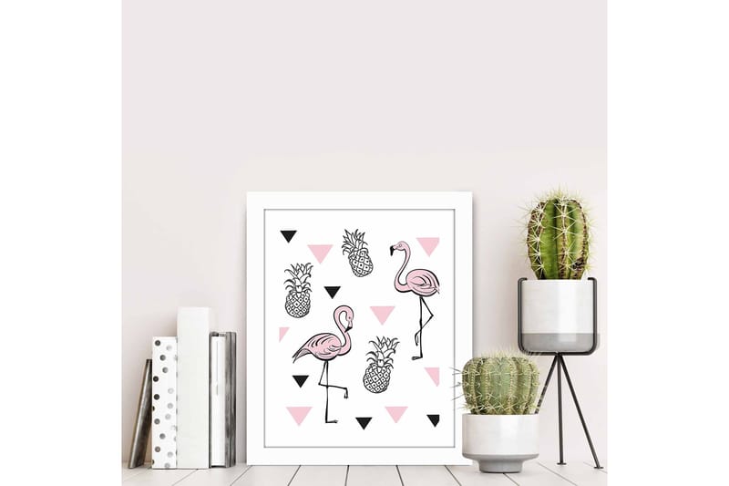 Tavla Animal Med Ram Flerfärgad 23,5X28,5 - 23,5x28,5 cm - Inredning - Tavlor & posters - Canvastavla
