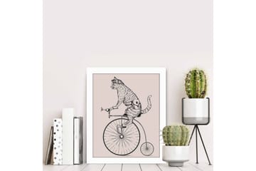 Tavla Animal Med Ram Flerfärgad 23,5X28,5 - 23,5x28,5 cm - Inredning - Tavlor & posters - Canvastavla