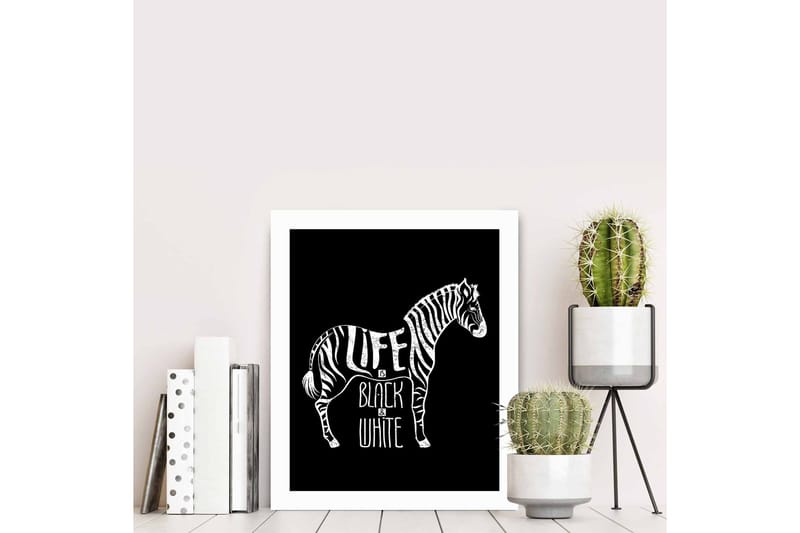 Tavla Animal med Ram Flerfärgad - 23,5x28,5 cm - Inredning - Tavlor & posters - Canvastavla