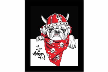 Tavla Animal med Ram Flerfärgad - 23,5x28,5 cm - Inredning - Tavlor & posters - Canvastavla