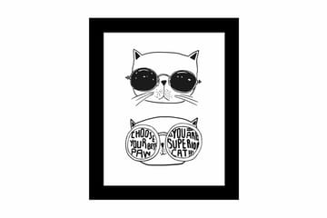 Tavla Animal med Ram Flerfärgad - 23,5x28,5 cm - Inredning - Tavlor & posters - Canvastavla