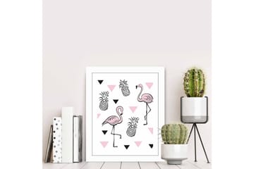 Tavla Animal med Ram Flerfärgad - 23,5x28,5 cm - Inredning - Tavlor & posters - Canvastavla