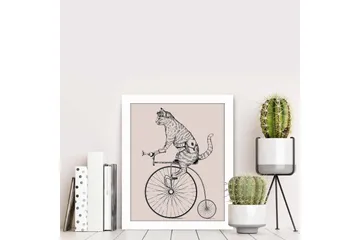 Tavla Animal med Ram Flerfärgad - 23,5x28,5 cm - Inredning - Tavlor & posters - Canvastavla