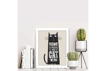 Tavla Animal med Ram Flerfärgad - 23,5x28,5 cm - Inredning - Tavlor & posters - Canvastavla