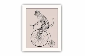 Tavla Animal med Ram Flerfärgad - 23,5x28,5 cm - Inredning - Tavlor & posters - Canvastavla