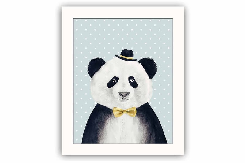 Tavla Animal med Ram Flerfärgad - 23,5x28,5 cm - Inredning - Tavlor & posters - Canvastavla