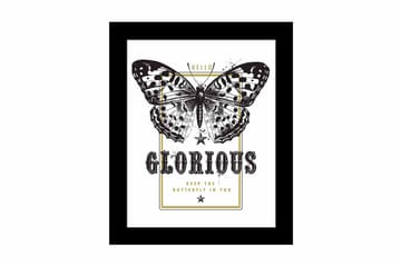 Tavla Animal med Ram Flerfärgad - 23,5x28,5 cm - Inredning - Tavlor & posters - Canvastavla