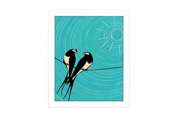 Tavla Animal med Ram Flerfärgad - 23,5x28,5 cm - Inredning - Tavlor & posters - Canvastavla