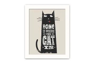 Tavla Animal med Ram Flerfärgad - 23,5x28,5 cm - Inredning - Tavlor & posters - Canvastavla