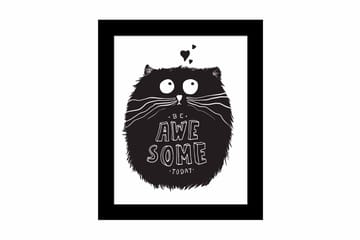 Tavla Animal med Ram Flerfärgad - 23,5x28,5 cm - Inredning - Tavlor & posters - Canvastavla