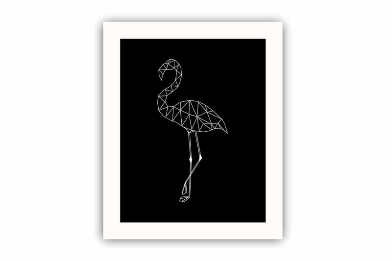 Tavla Animal med Ram Flerfärgad, 23,5x28,5 cm