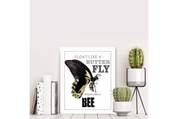 Tavla Animal med Ram Flerfärgad - 23,5x28,5 cm - Inredning - Tavlor & posters - Canvastavla