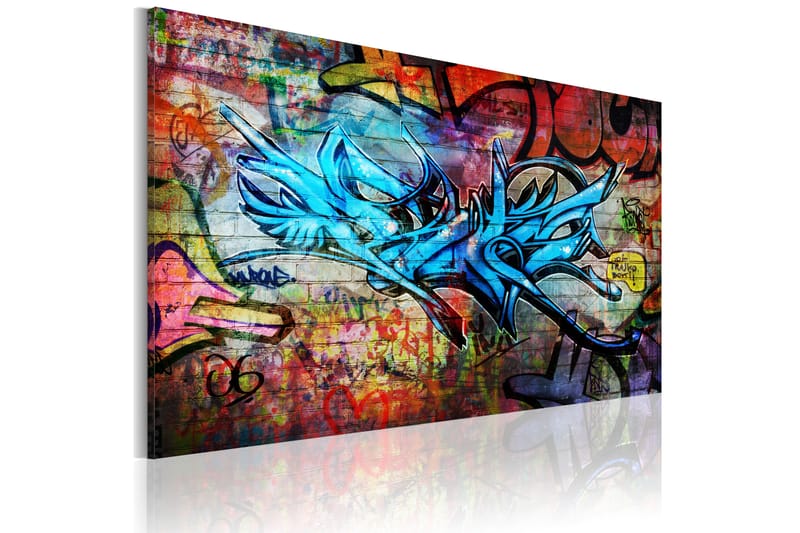 Tavla Anonymous Graffiti 90x60 - Artgeist sp. z o. o. - Canvastavla