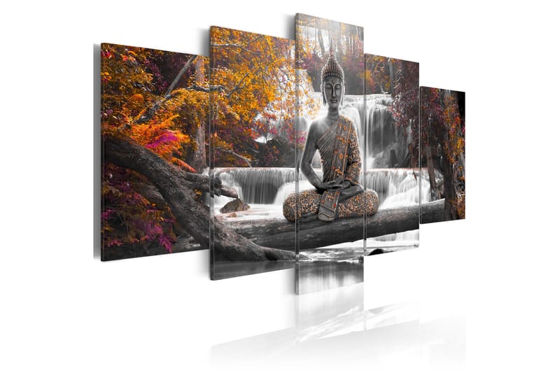 Tavla Autumn Buddha 200x100 - Artgeist sp. z o. o. - Canvastavla