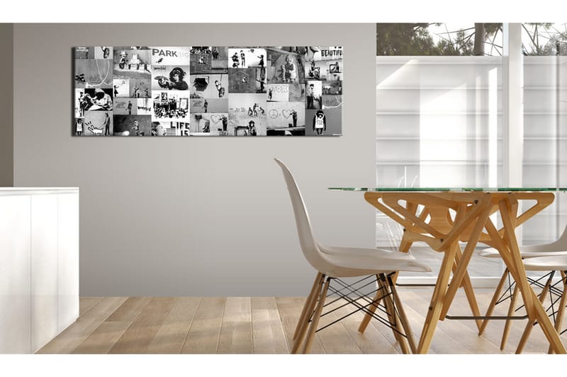 Tavla Banksy: Graffiti Collage II 120x40 - Inredning - Tavlor & posters - Canvastavla