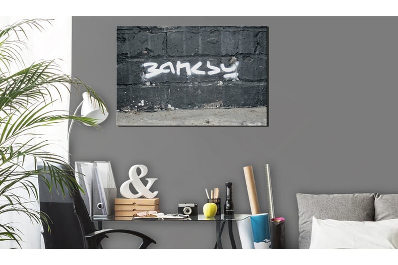 Tavla Banksy Signature 120x80 cm - Inredning - Tavlor & posters - Canvastavla