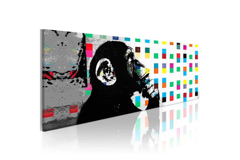 Tavla Banksy: The Thinker Monkey 135x45