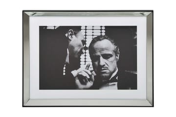 Tavla Belarbo Gudfadern 89X67 - Spegelglas/Silver<br>/Svart/Vit - Inredning - Tavlor & posters - Canvastavla