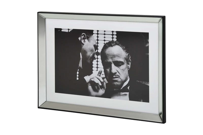 Tavla Belarbo Gudfadern 89X67 - Spegelglas/Silver<br>/Svart/Vit - Inredning - Tavlor & posters - Canvastavla