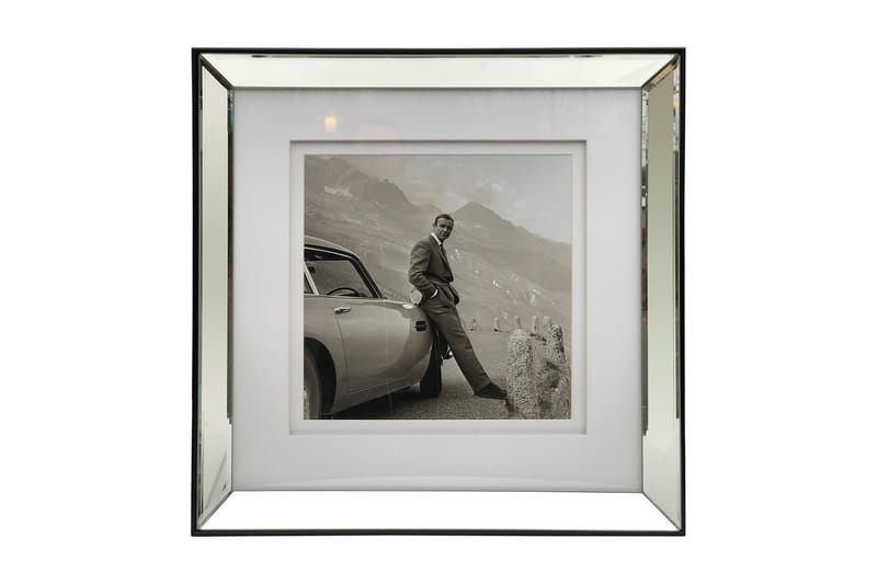 Tavla Belarbo James Bond 57X57 - Spegelglas|silver<br>|Svart|Vit - Canvastavla