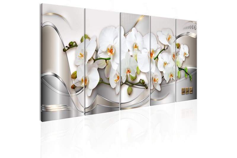 Tavla Blooming Orchids 200x80 - Artgeist sp. z o. o. - Canvastavla