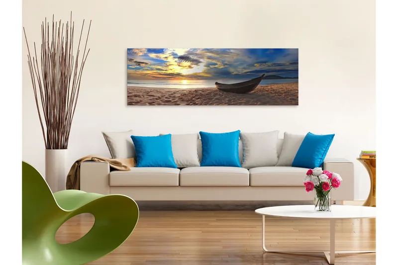 Tavla Boat on the Beach (1 Part) Narrow 135x45